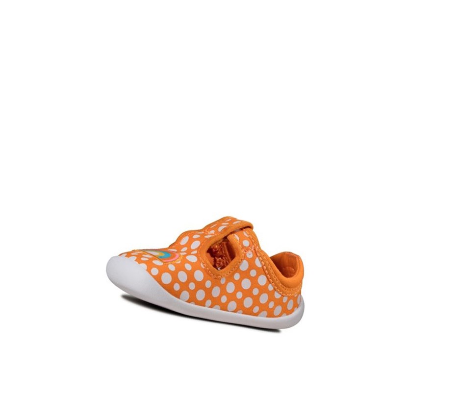 Zapatos Casuales Clarks Roamer Sun T-bar Niña Naranjas | EMZI-68035