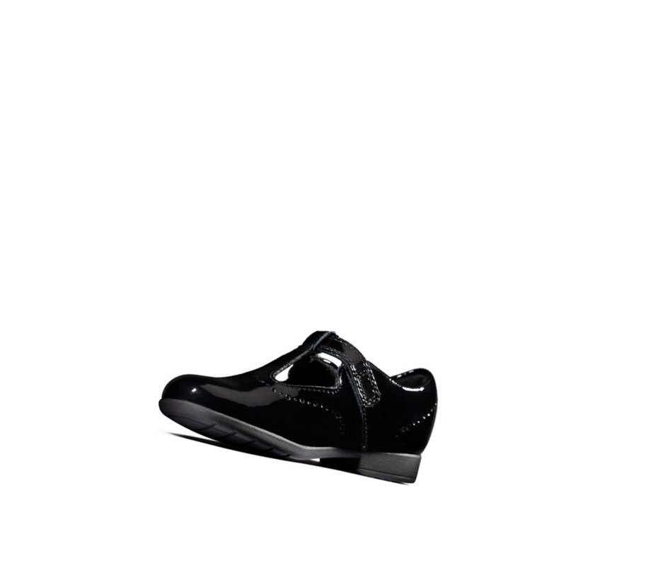 Zapatos Casuales Clarks Scala Seek Charol Niña Negras | MKOE-75920