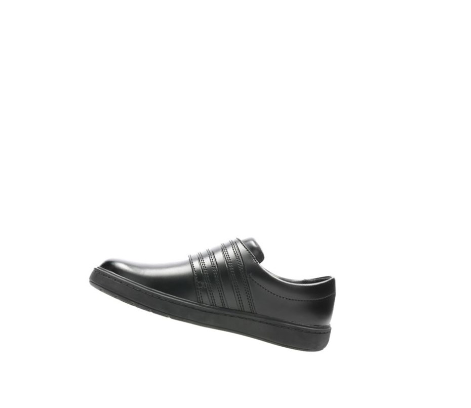 Zapatos Escolares Clarks Calle Stride Cuero Niña Negras | AJEP-02578