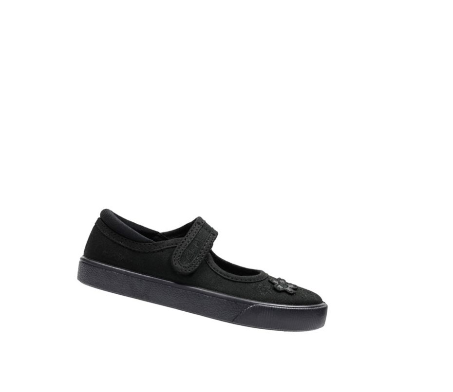 Zapatos Escolares Clarks Hopper Go Niña Negras | XREN-60192