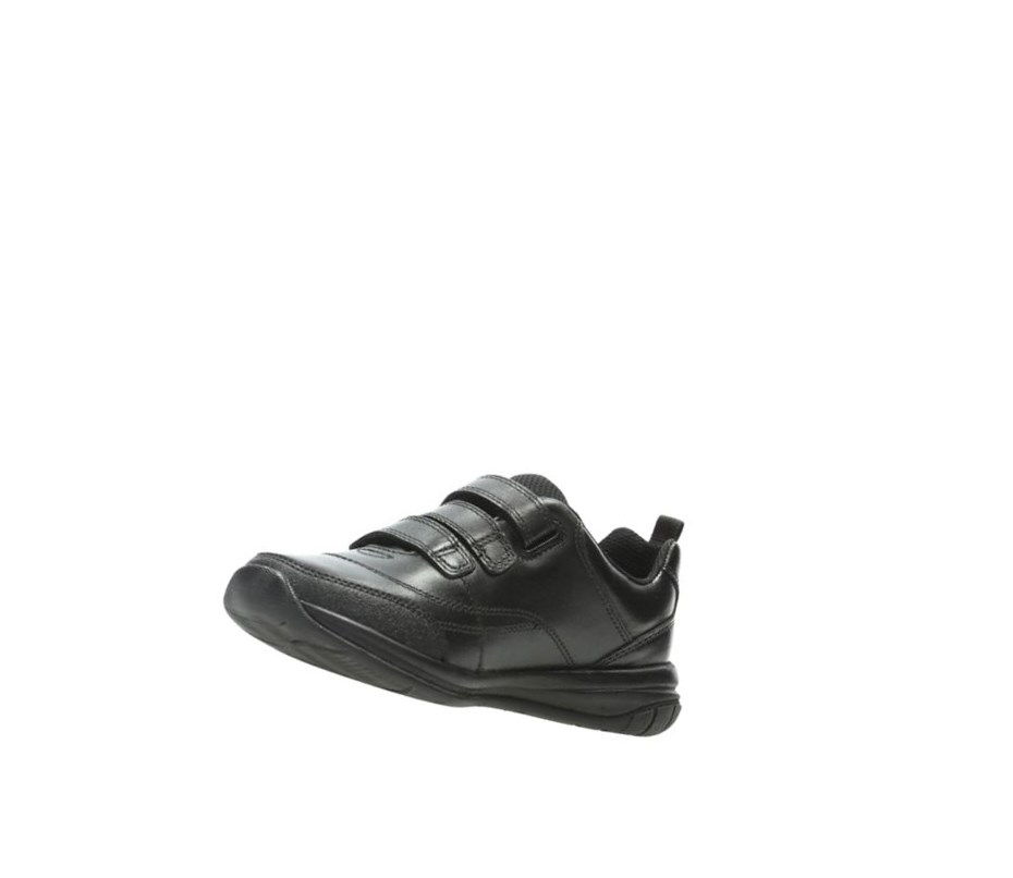 Zapatos Escolares Clarks Hula Thrill Cuero Niño Negras | PZQS-54873