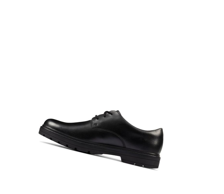 Zapatos Escolares Clarks Loxham Cuero Niña Negras | PEGU-31296