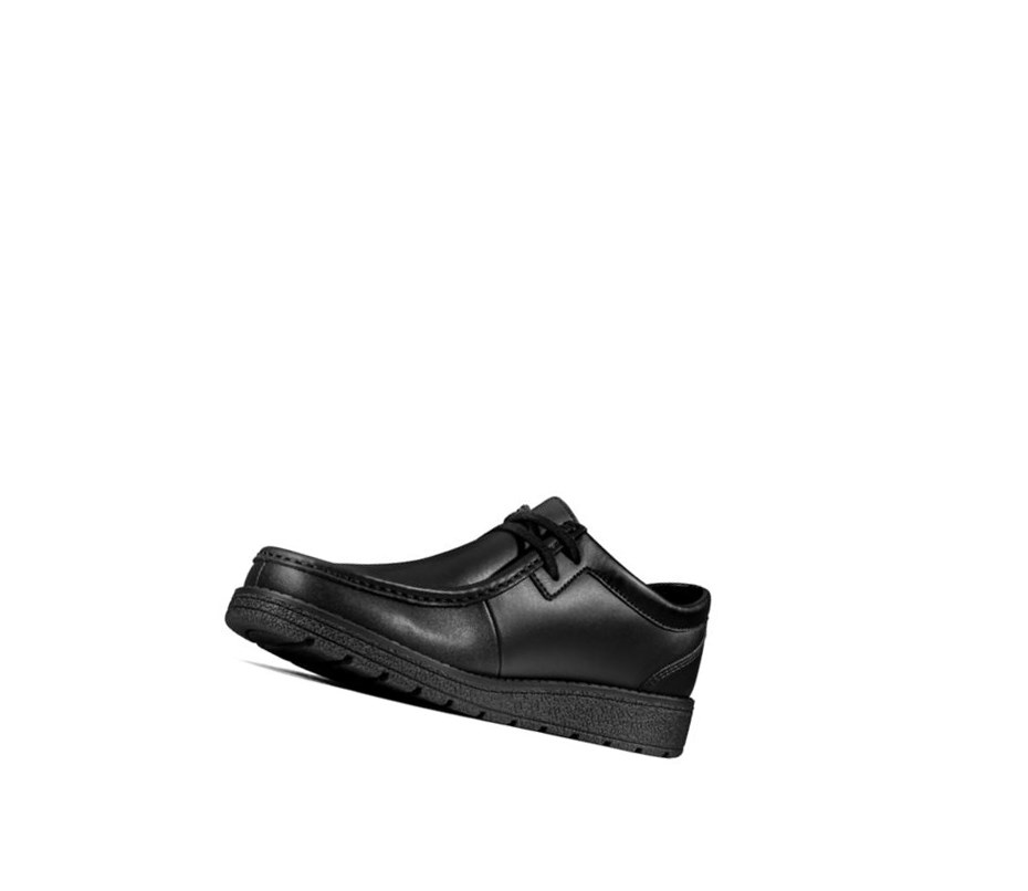 Zapatos Escolares Clarks Mendip Craft Cuero Niña Negras | NBEV-29150