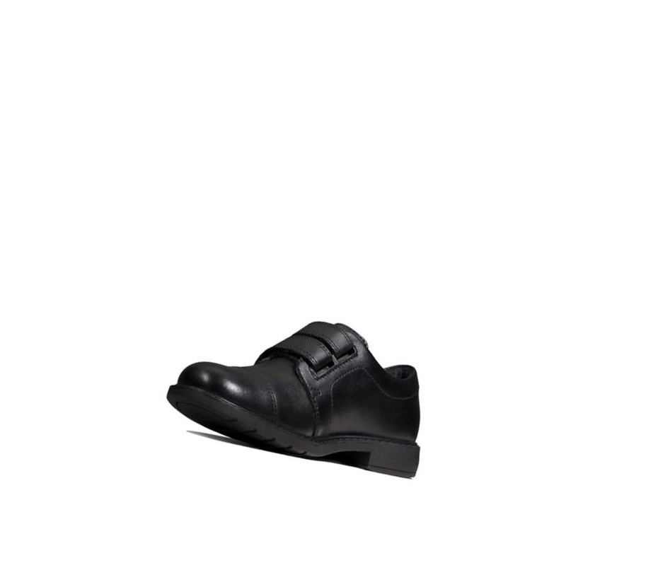 Zapatos Escolares Clarks Scala Skye Cuero Niña Negras | MIGX-79310