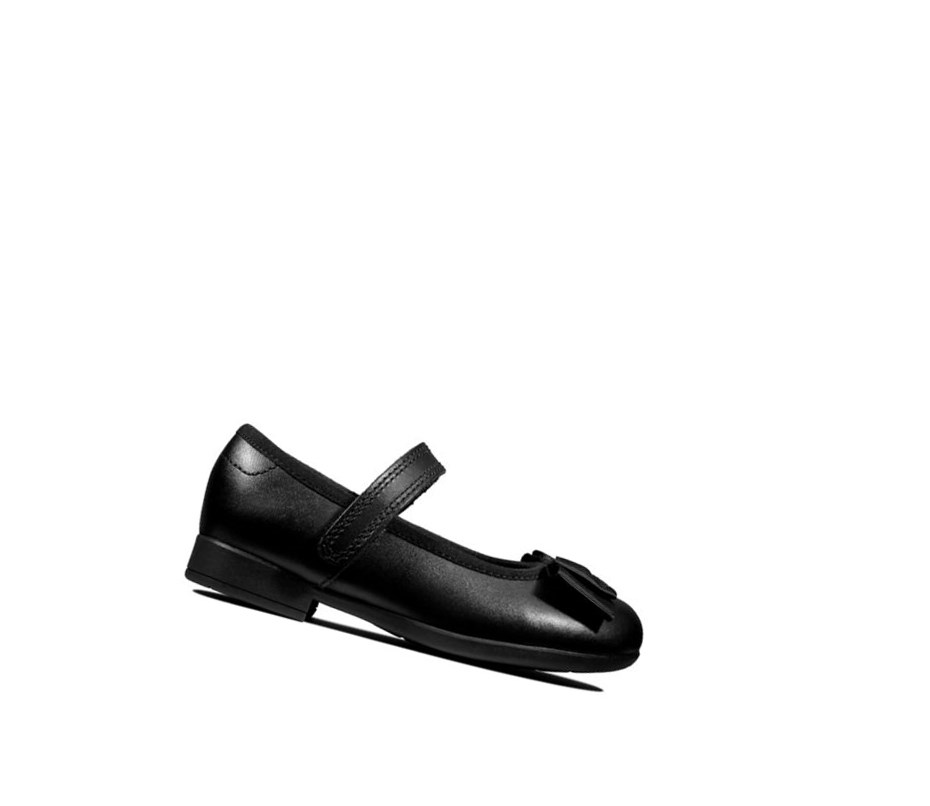 Zapatos Escolares Clarks Scala Tap Cuero Niña Negras | VOEY-07184