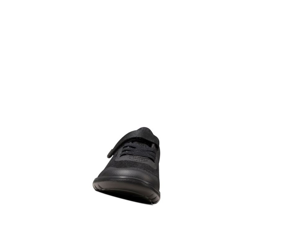 Zapatos Escolares Clarks Scape Bright Niño Negras | IJNM-68934