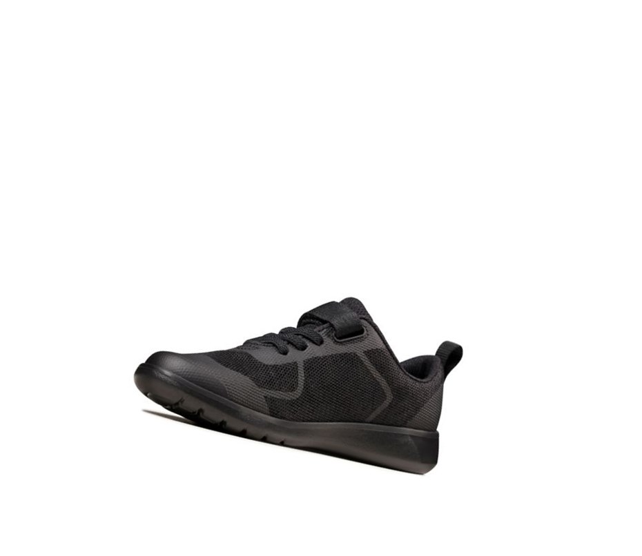 Zapatos Escolares Clarks Scape Bright Niño Negras | IJNM-68934