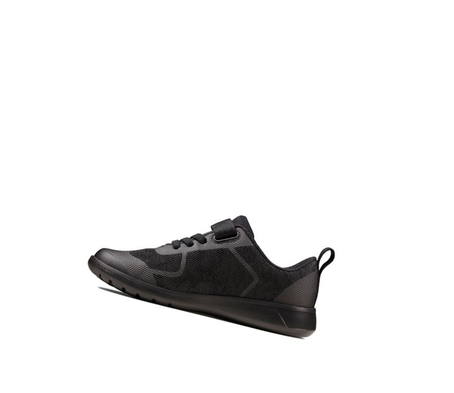 Zapatos Escolares Clarks Scape Bright Niño Negras | RTFO-01784