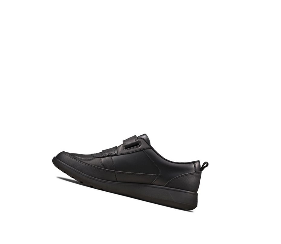 Zapatos Escolares Clarks Scape Flare Cuero Niña Negras | GAMZ-37842