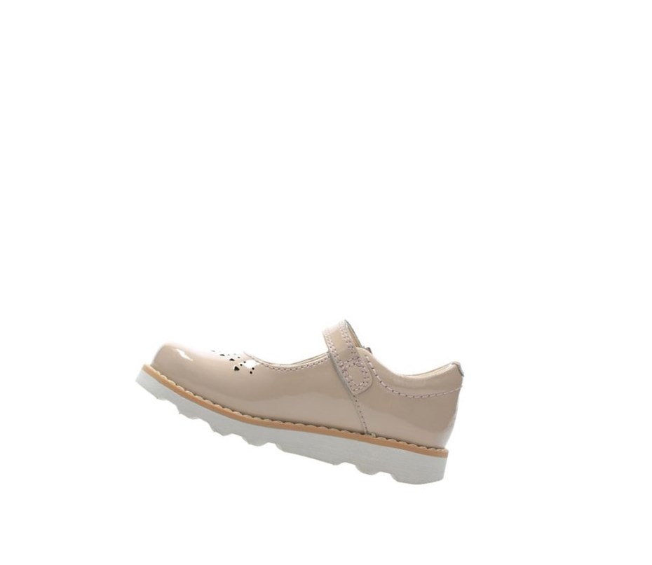 Zapatos Mary Jane Clarks Crown Jump Cuero Niña Arena | XKMJ-68907