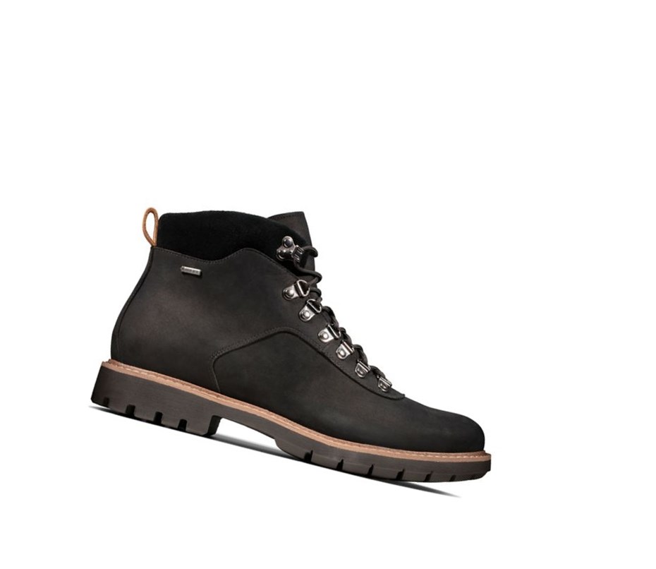 Zapatos Outdoor Clarks Batcombe Alp Gore-tex Nubuck Hombre Negras | WUGD-35248