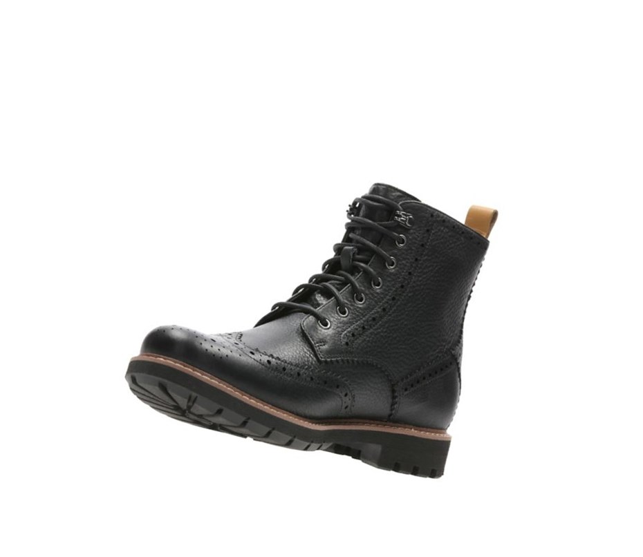 Zapatos Outdoor Clarks Batcombe Lord Cuero Hombre Negras | TWSQ-28637