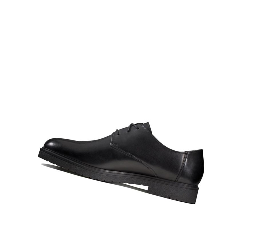 Zapatos Piel Clarks Ashcroft Plain Cuero Hombre Negras | NYIO-73154