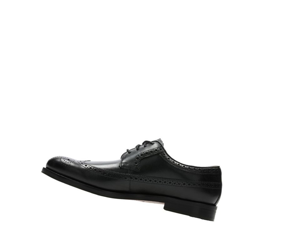 Zapatos Piel Clarks Coling Limit Cuero Anchos Fit Hombre Negras | PNXA-39270