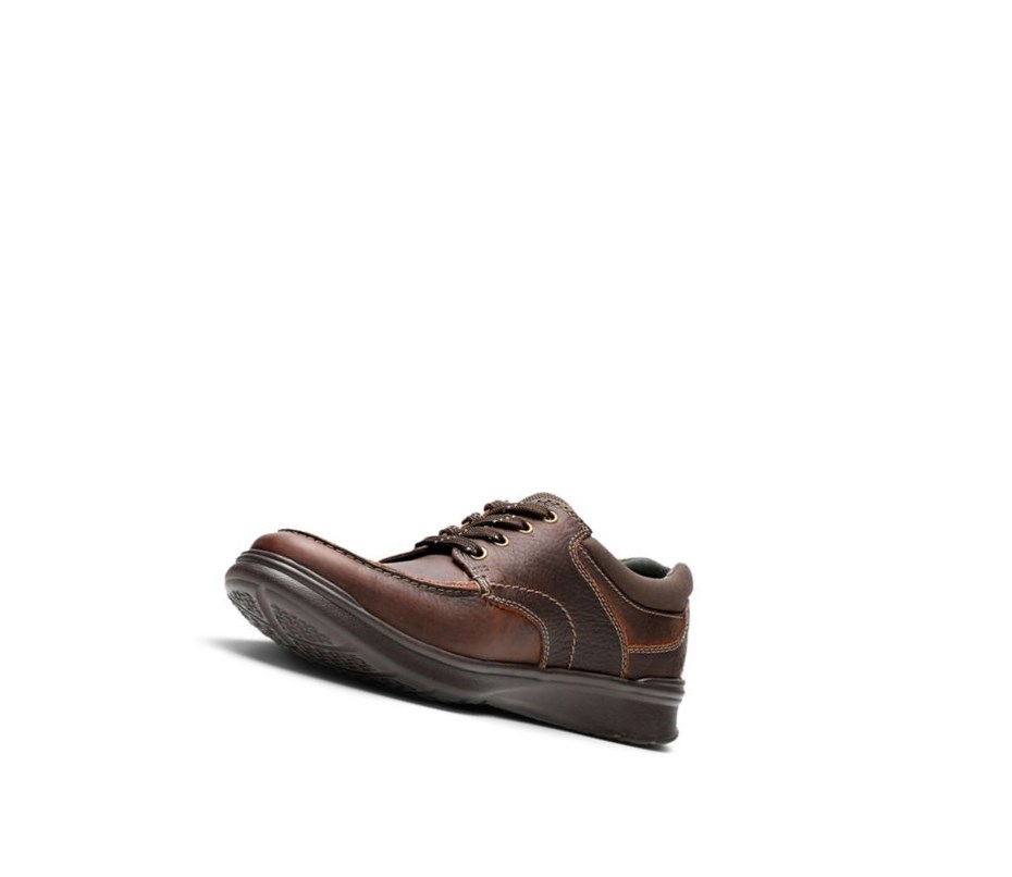 Zapatos Piel Clarks Cotrell Edge Oily Cuero Hombre Marrones | VGSZ-16753