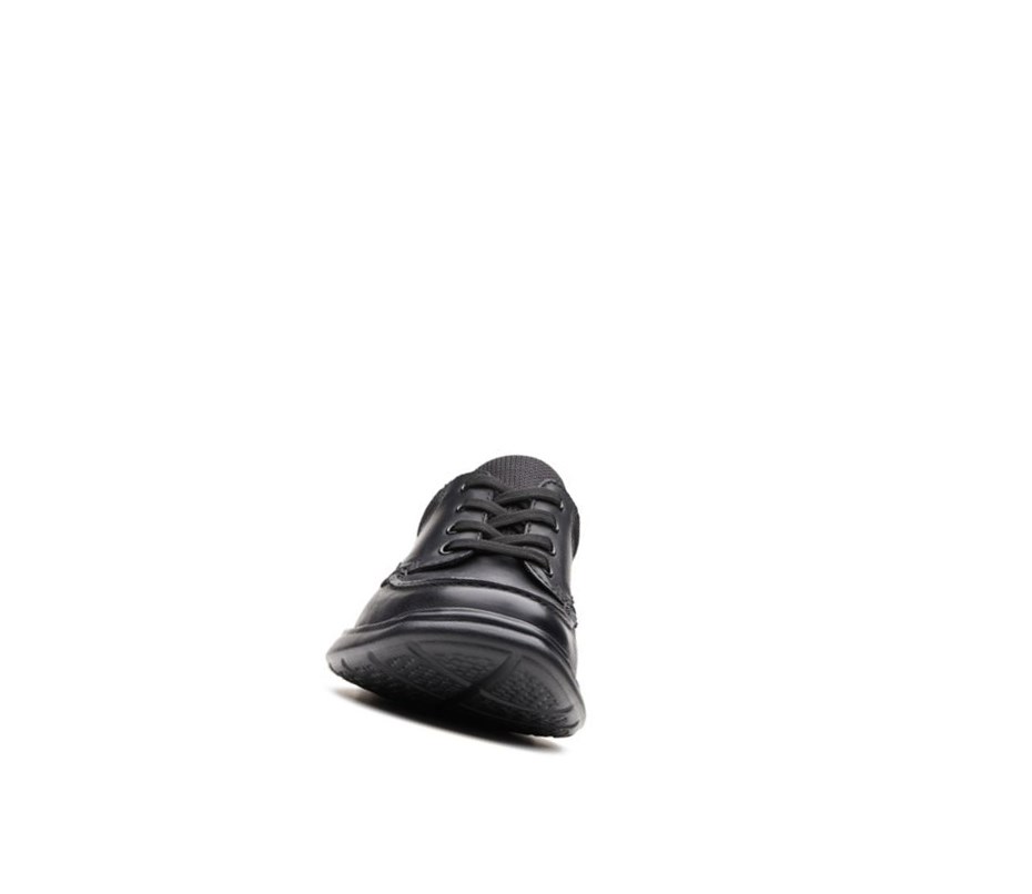 Zapatos Piel Clarks Cotrell Edge Smooth Cuero Hombre Negras | YSOH-72830