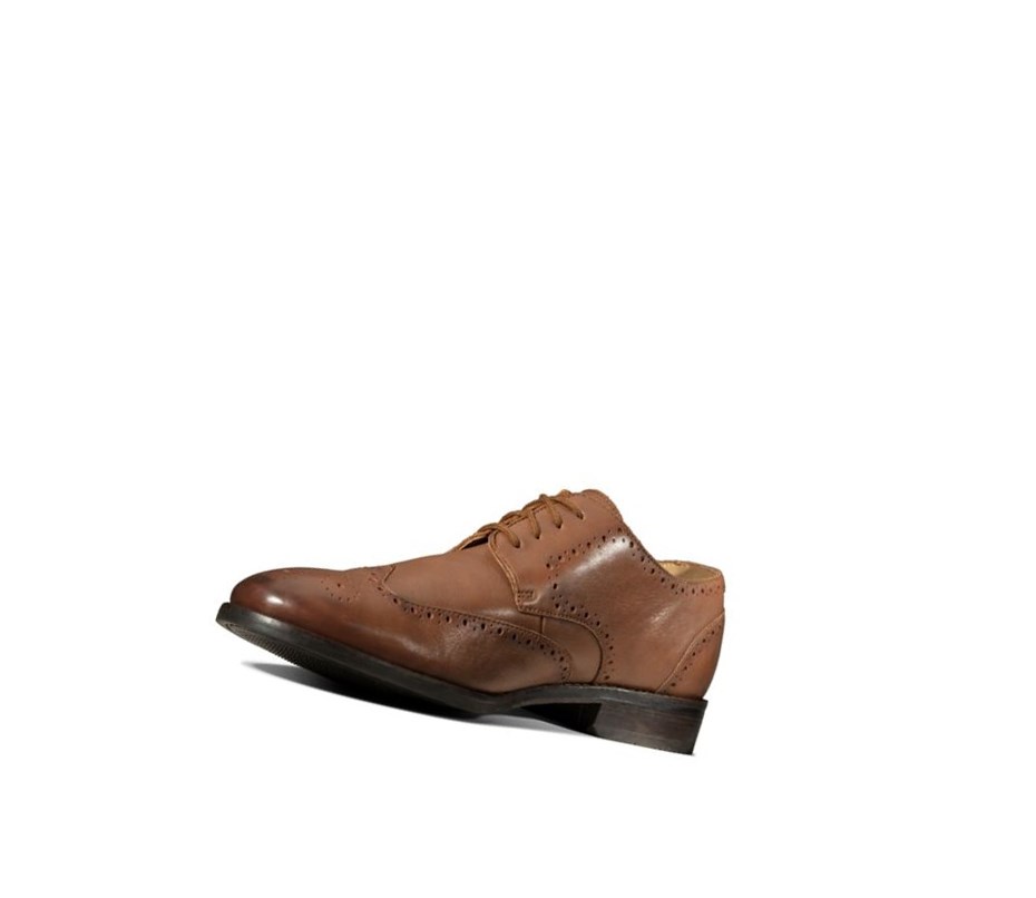 Zapatos Piel Clarks Flow Limit Cuero Hombre Marrones Oscuro | AWHX-47916