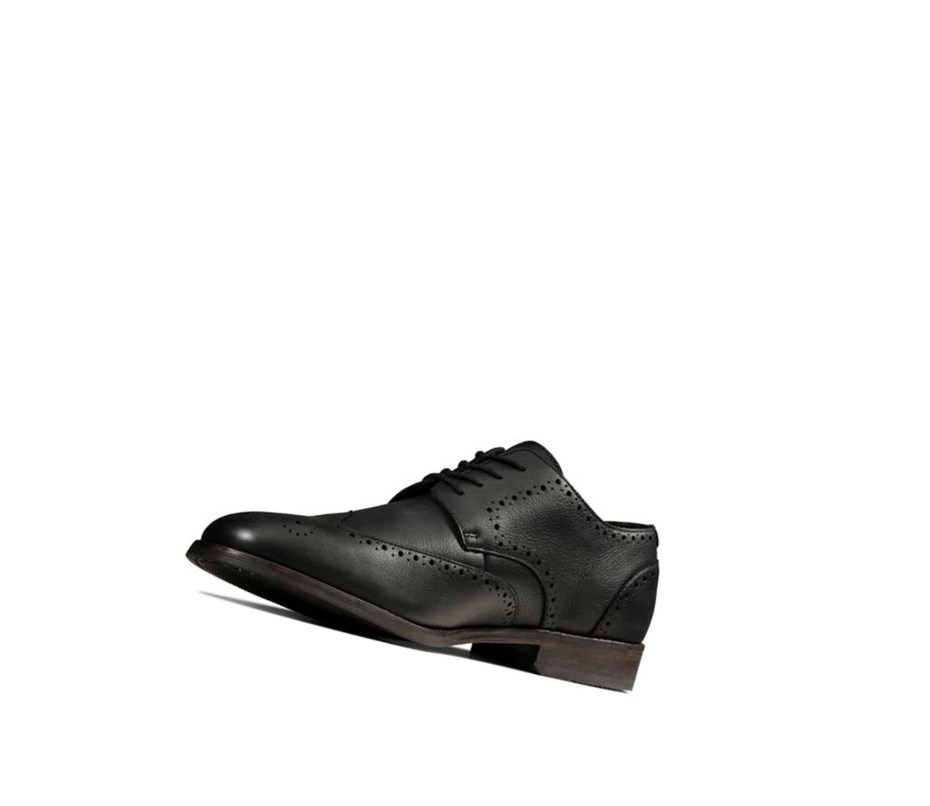 Zapatos Piel Clarks Flow Limit Cuero Hombre Negras | CXLR-65193