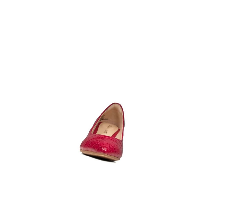 Zapatos Piel Clarks Laina 55 Cuero Anchos Fit Mujer Fucsia | SIAF-12964