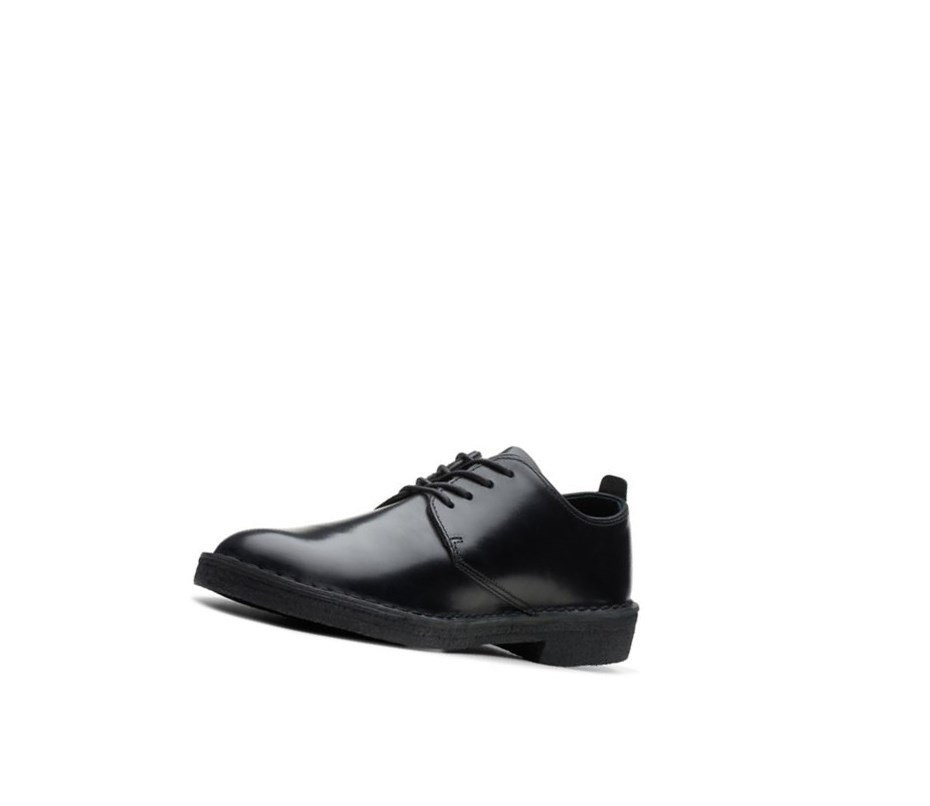 Zapatos Piel Clarks London Smart Casuales Polished Cuero Hombre Negras | OBJN-43567