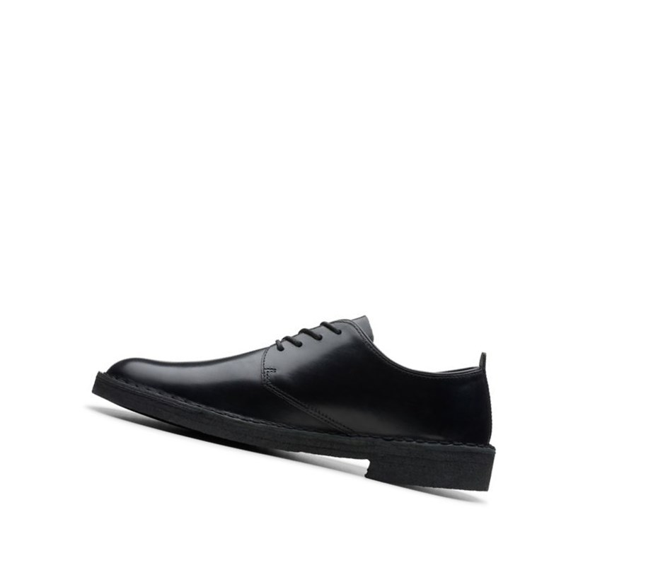 Zapatos Piel Clarks London Smart Casuales Polished Cuero Hombre Negras | OBJN-43567