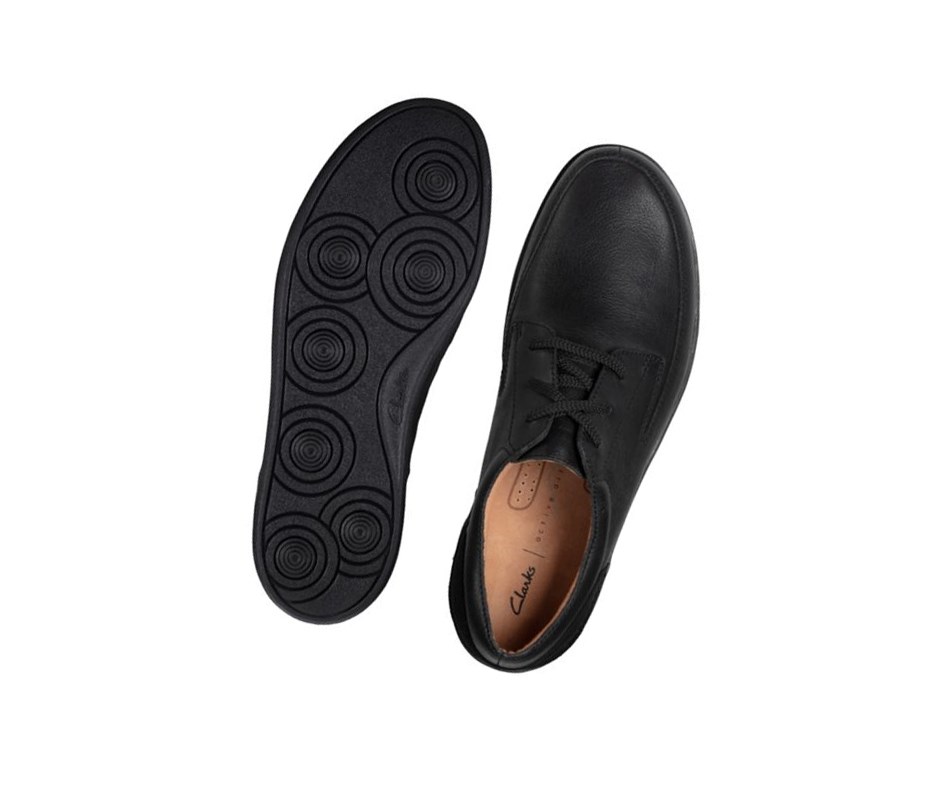 Zapatos Piel Clarks Oakland Craft Cuero Hombre Negras | EOFN-89341