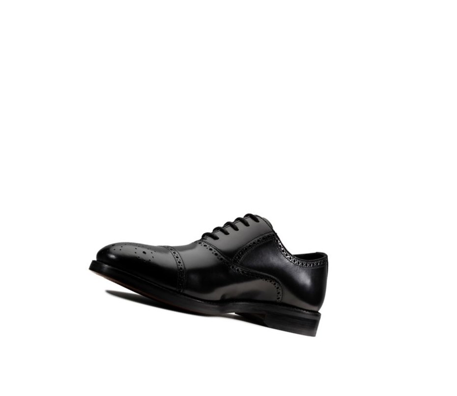 Zapatos Piel Clarks Oliver Limit Cuero Hombre Negras | FJES-39857