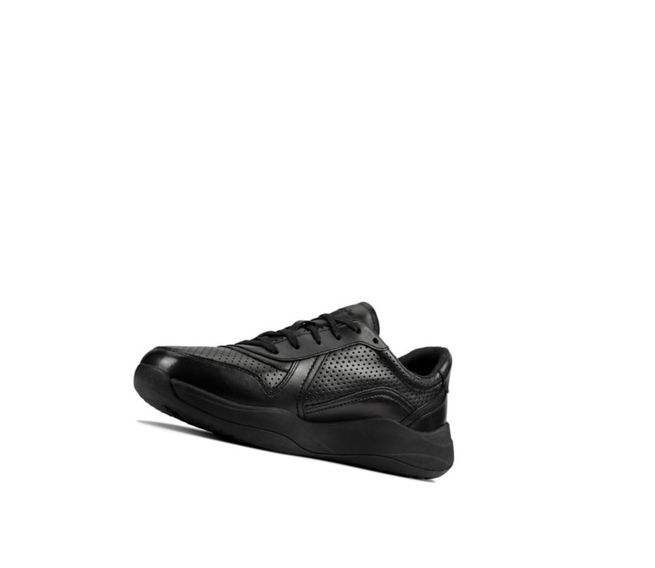 Zapatos Piel Clarks Sift Speed Cuero Hombre Negras | JFRI-51430