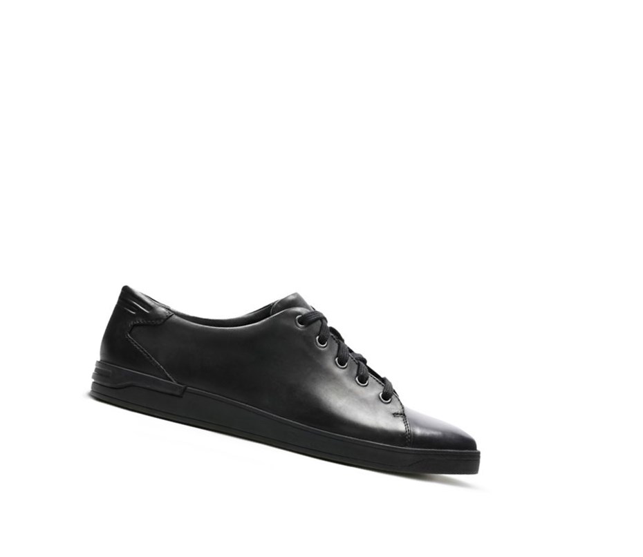 Zapatos Piel Clarks Stanway Encaje Cuero Hombre Negras | ONTU-15028