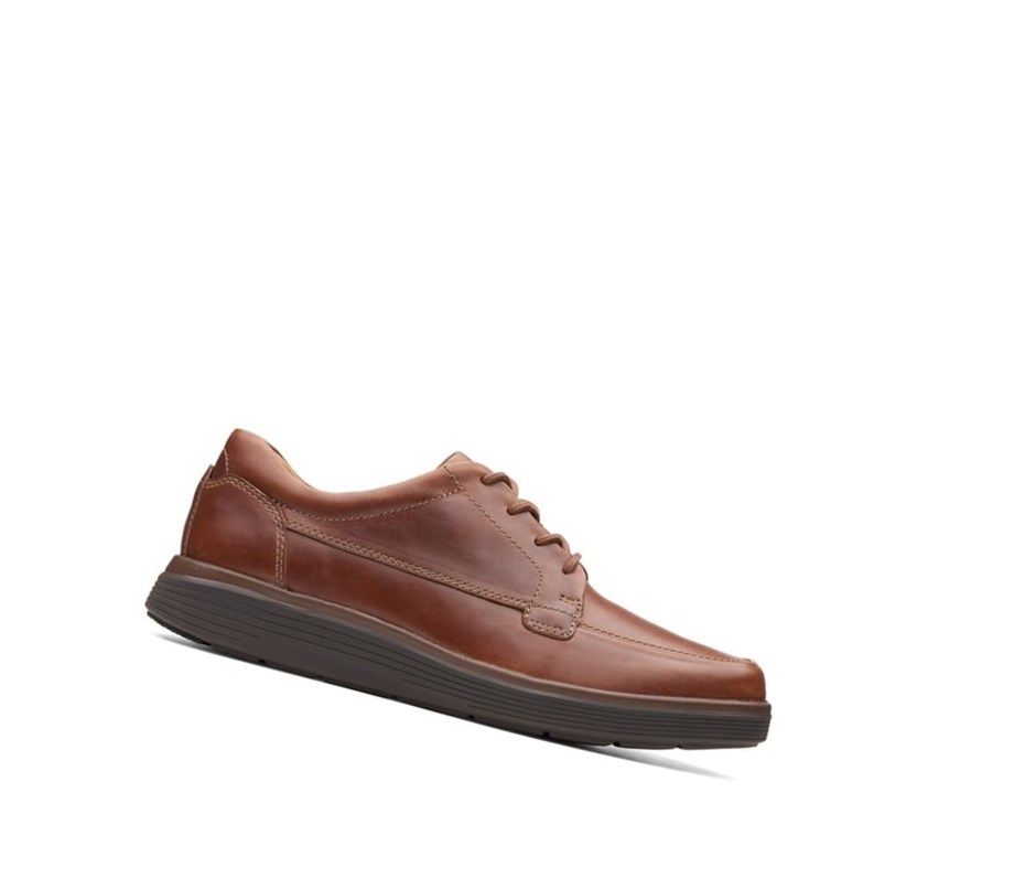 Zapatos Piel Clarks Un Abode Ease Cuero Hombre Marrones Oscuro | HVGN-63184