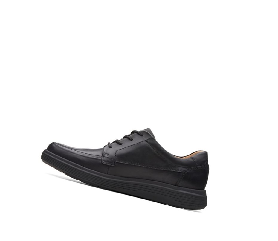 Zapatos Piel Clarks Un Abode Ease Cuero Anchos Fit Hombre Negras | LXMP-91267