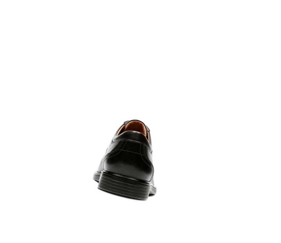 Zapatos Piel Clarks Un Aldric Encaje Cuero Hombre Negras | TNUZ-61543