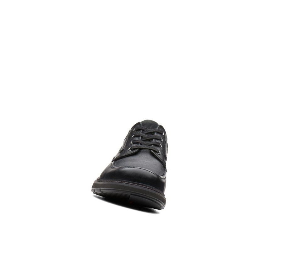 Zapatos Piel Clarks Un Ramble Encaje Cuero Hombre Negras | LOBI-21359