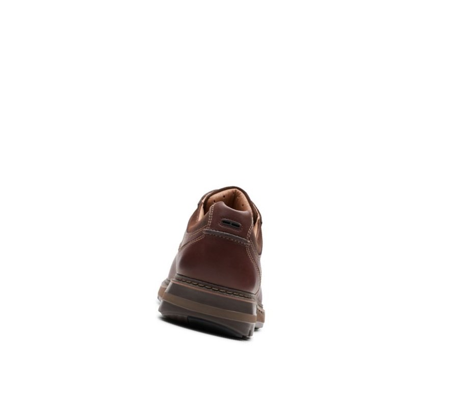 Zapatos Piel Clarks Un Ramble Encaje Cuero Hombre Marrones Oscuro | PCZU-42301