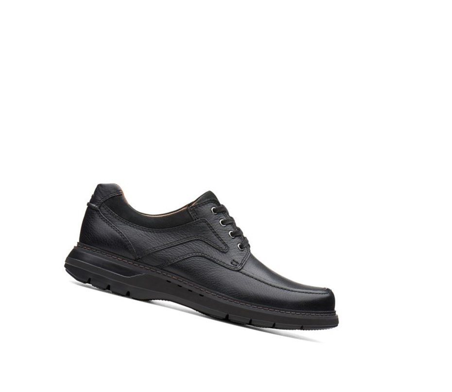 Zapatos Piel Clarks Un Ramble Encaje Cuero Anchos Fit Hombre Negras | WRXD-30789