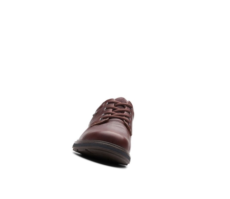 Zapatos Piel Clarks Un Tread Lo Gore-tex Cuero Hombre Marrones Oscuro | HWYV-17625