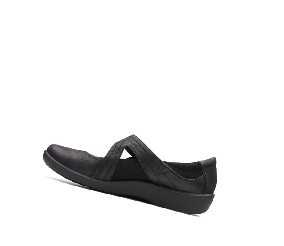 Zapatos Planos Clarks Sillian Bella Mujer Negras | NSER-75602