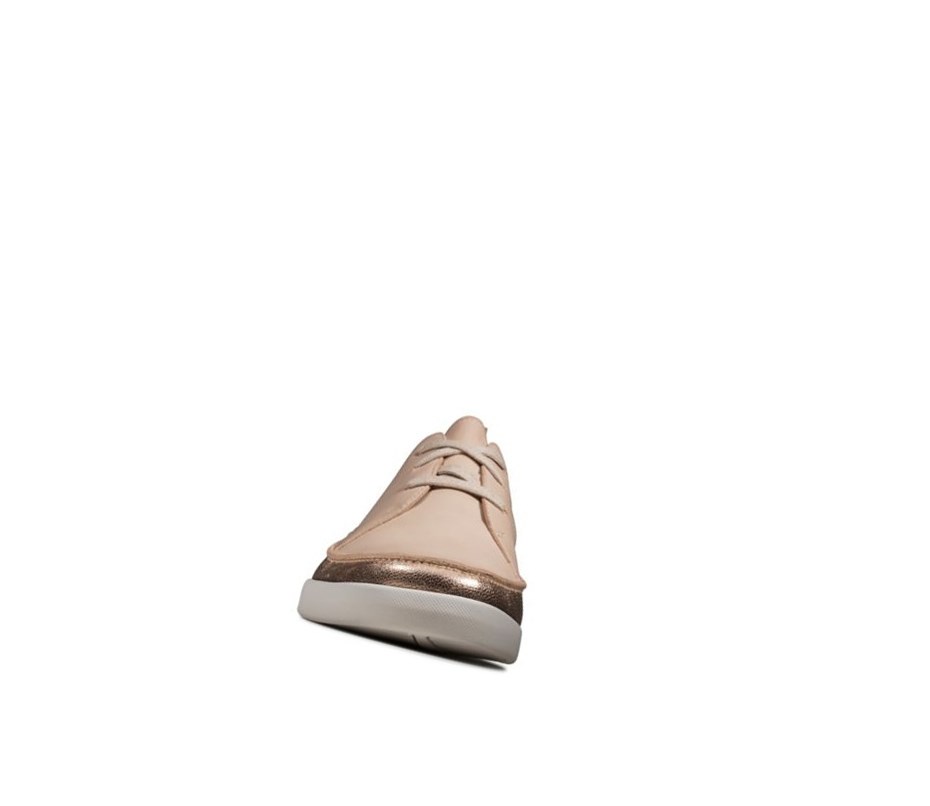 Zapatos Planos Clarks Tri Clara Cuero Mujer Arena | CNHR-95407