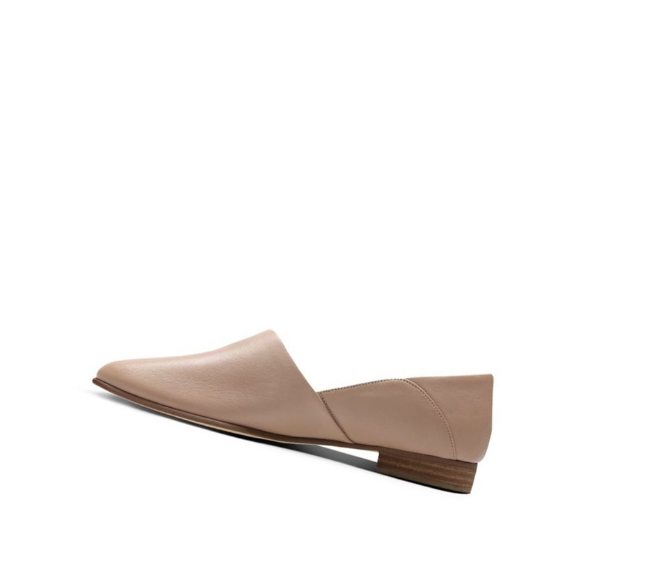 Zapatos Slip On Clarks Pure Tone Cuero Mujer Arena | FVSP-19067