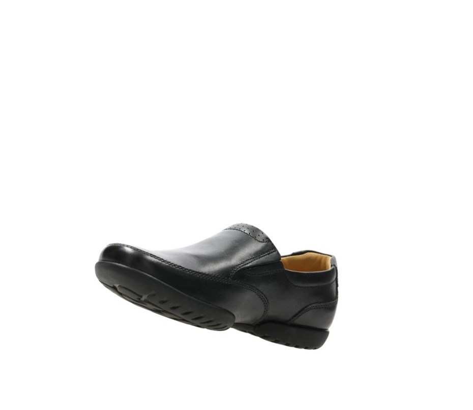 Zapatos Slip On Clarks Recline Free Cuero Hombre Negras | AJIE-37419