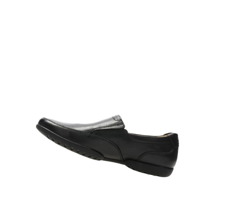 Zapatos Slip On Clarks Recline Free Cuero Hombre Negras | AJIE-37419