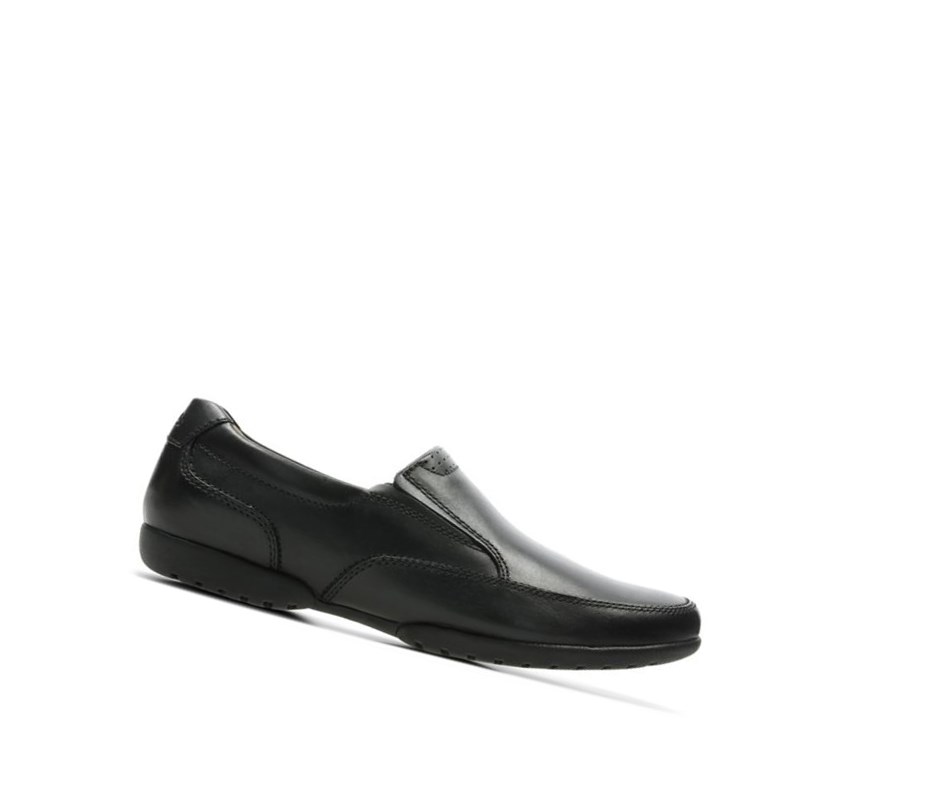 Zapatos Slip On Clarks Recline Free Cuero Hombre Negras | AJIE-37419