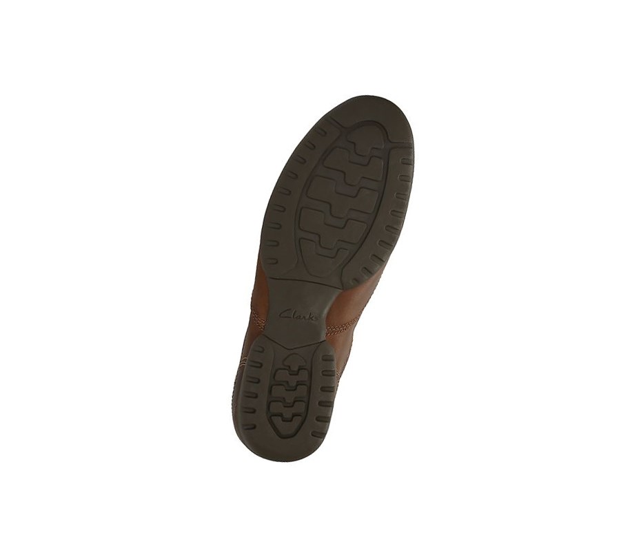 Zapatos Slip On Clarks Recline Free Cuero Anchos Fit Hombre Marrones | MIPZ-65120