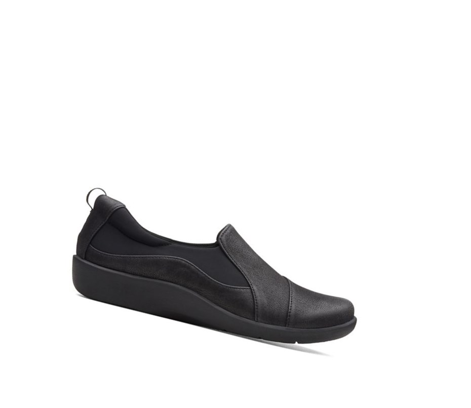 Zapatos Slip On Clarks Sillian Paz Mujer Negras | ENXQ-08923