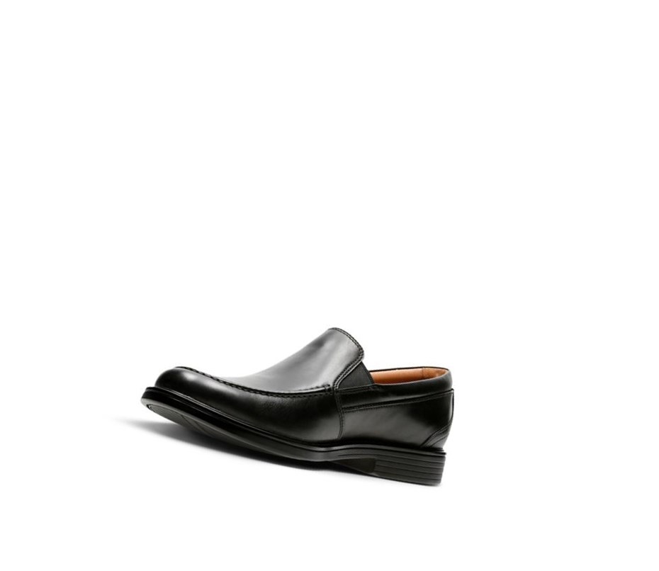 Zapatos Slip On Clarks Un Aldric Slip Cuero Hombre Negras | MEKB-35069