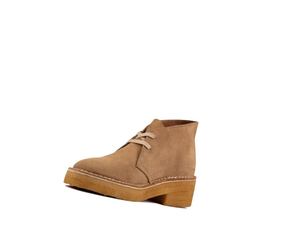 Zapatos con Cordones Clarks Arisa Gamuza Desert Mujer Marrones | MOXP-20465