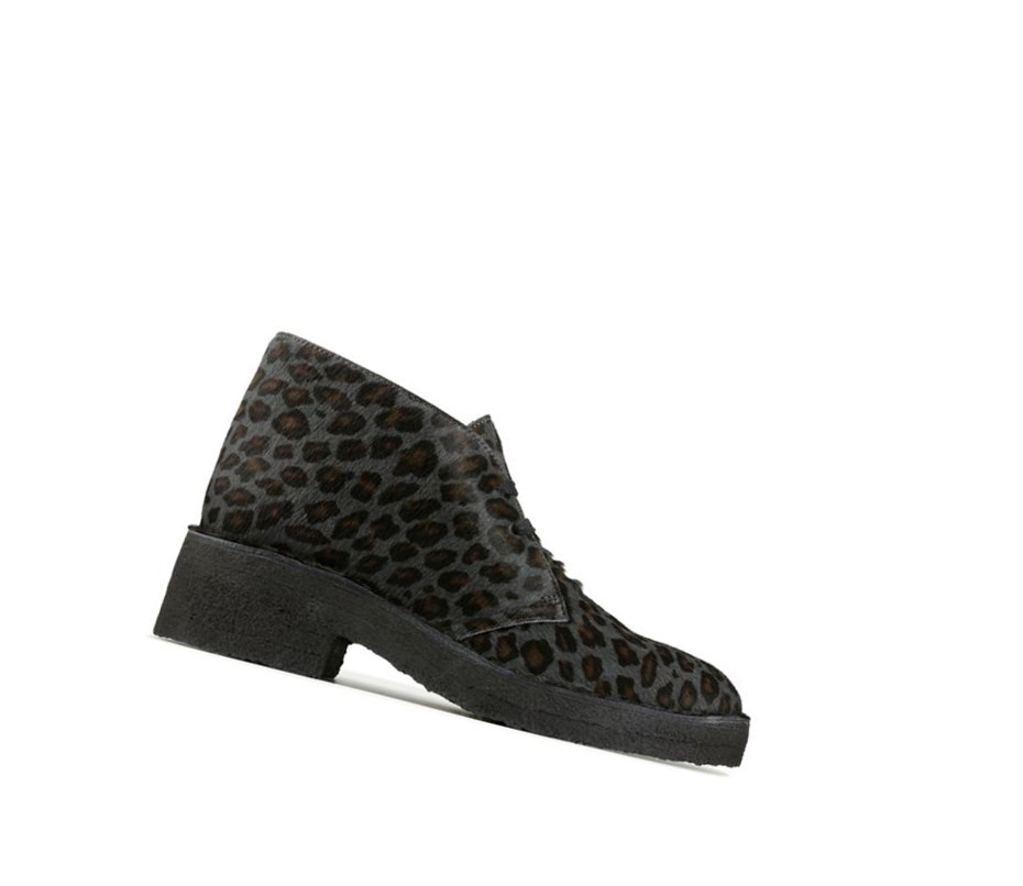 Zapatos con Cordones Clarks Arisa Print Desert Mujer Leopardo | YBLA-72301