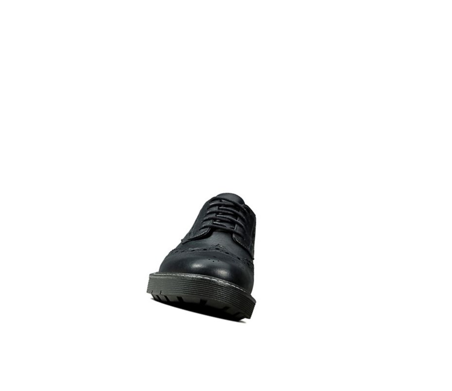 Zapatos con Cordones Clarks Witcombe Echo Cuero Mujer Negras | GYMK-61890