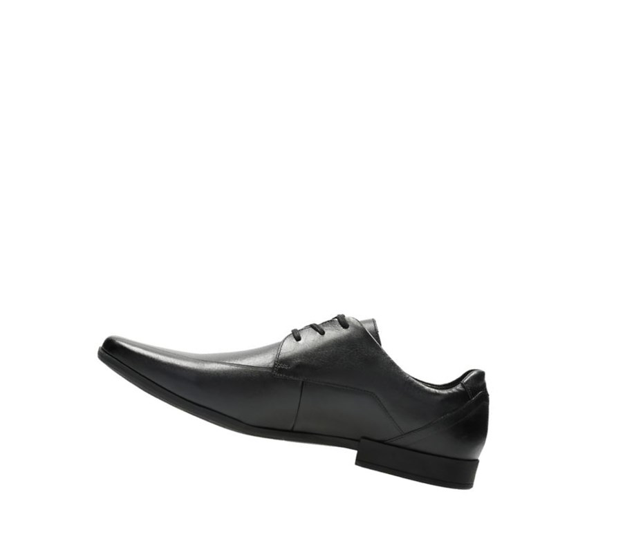 Zapatos de Vestir Clarks Glement Over Cuero Hombre Negras | PVTZ-86154