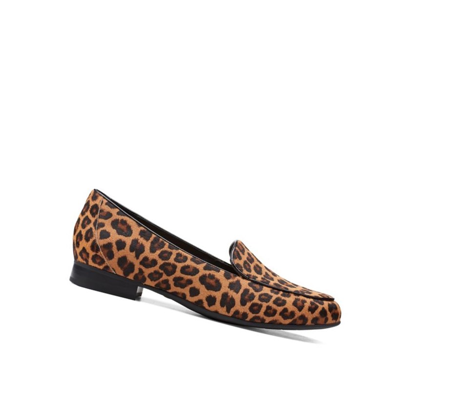 Zapatos de Vestir Clarks Un Blush Ease Print Cuero Mujer Leopardo | ZBIC-90152